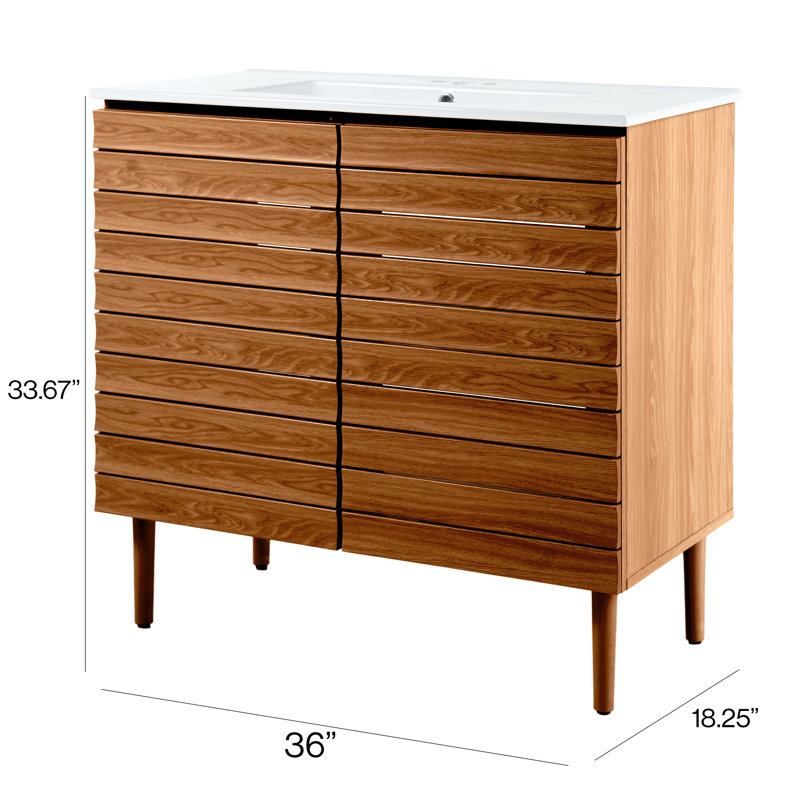 Ensemble de meuble-lavabo simple 36 po Aubert, Brun