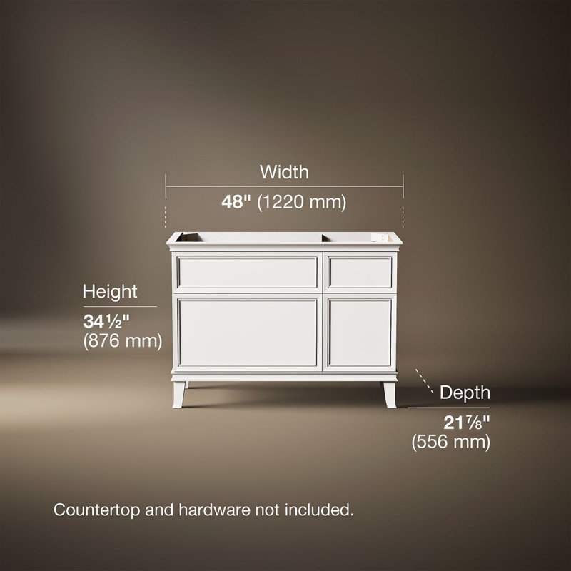 Artifacts 48 In. Bathroom Vanity Cabinet, White