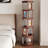 Brown Modern  Manufactured Wood Standard Bookcase