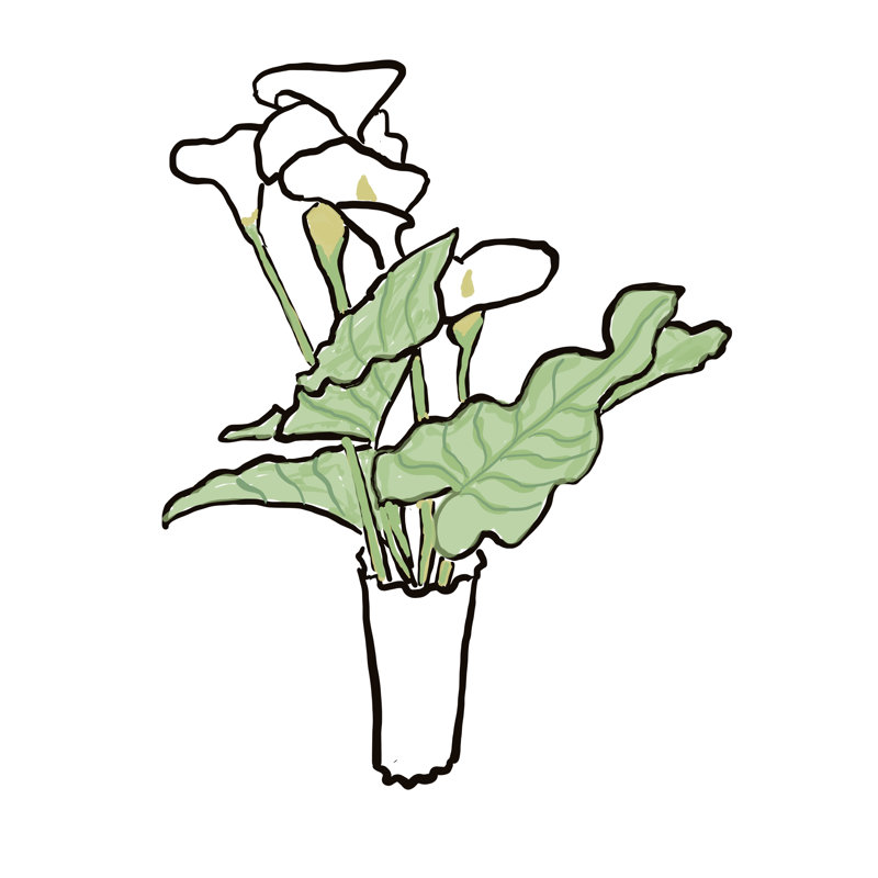 Lilies par Deborah Blum, H 21,25 po x l 17,25 po