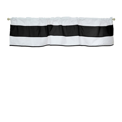 Cantonnière sur mesure en mélange de coton rayé Lilly