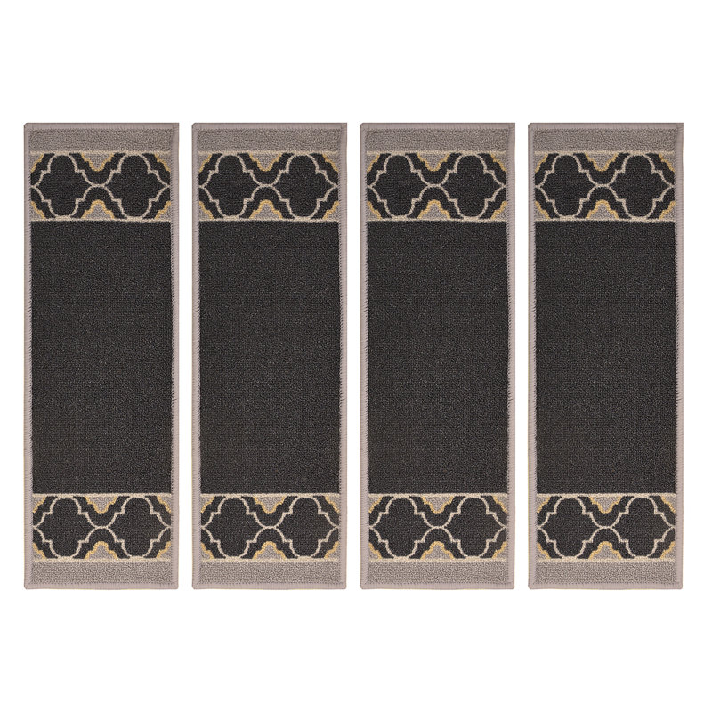 Tapis d'escalier noir antidérapant, 4