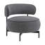 Chaise d'appoint pivotante moderne avec dossier incurvé confortable-925823424