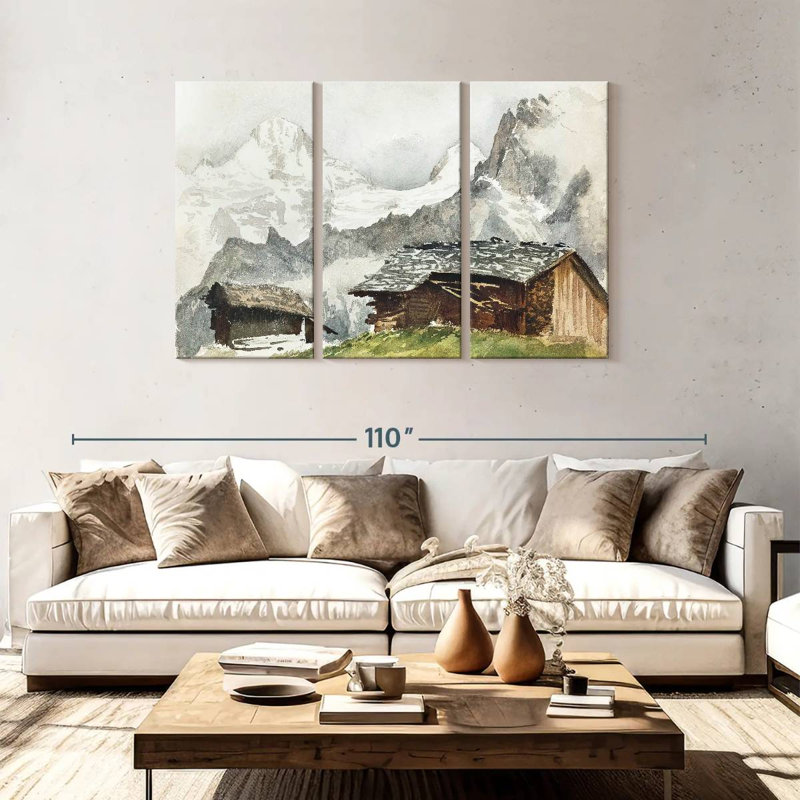 Lilith Chalets Breithorn Murren 1870, H 48 po x l 74 po