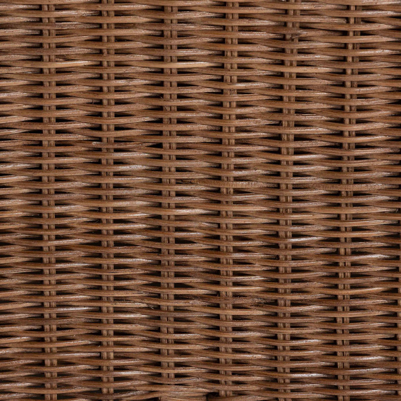 Ensemble 2 pièces de fauteuil et repose-pieds en rotin Detta