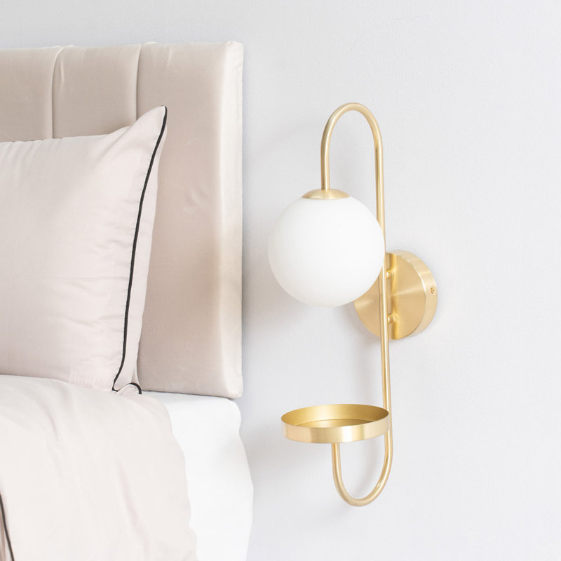 Talty Flush Mounted Sconce, Brushed Gold