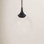 Nedra Single Light Glass Steel Pendant