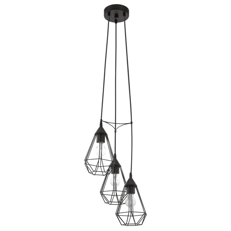 Chorio 3 - Light Matte Black Cluster Pendant