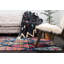 Tapis à motif géométrique rouge Sierra-40278900