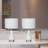 Alysiana Ceramic Touch Control Dimmable Table Lamp With USB