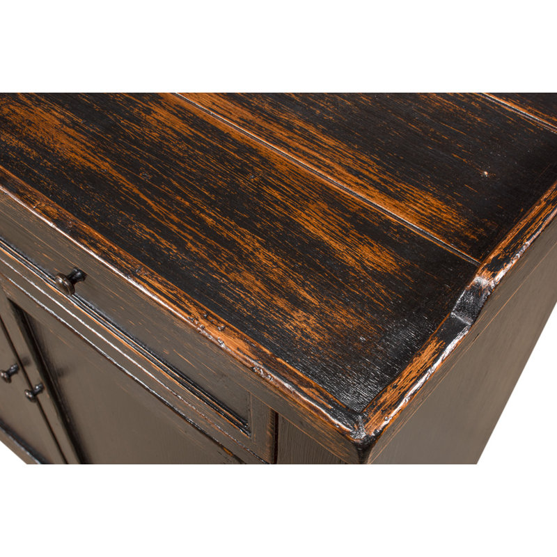 Madigan 64'' W Solid Wood Sideboard, Antique Black