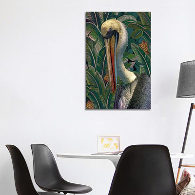 Primal Pelicana by Steve Hunziker - Wrapped Canvas Painting