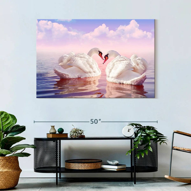Brampt Two Swans, 32" H x 48" W