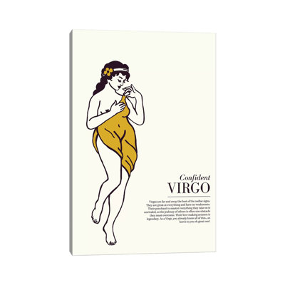 Zodiac Gold Virgo par The Whiskey Ginger - Toile tendue avec châssis sur toile tendue