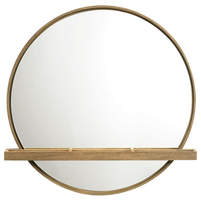 Miroir de salle de bain mural avec tablette Benson