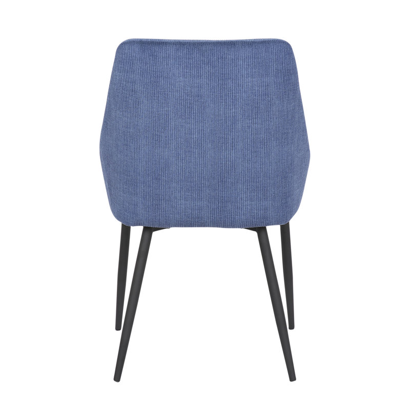 Chaise d'appoint, Velours côtelé bleu