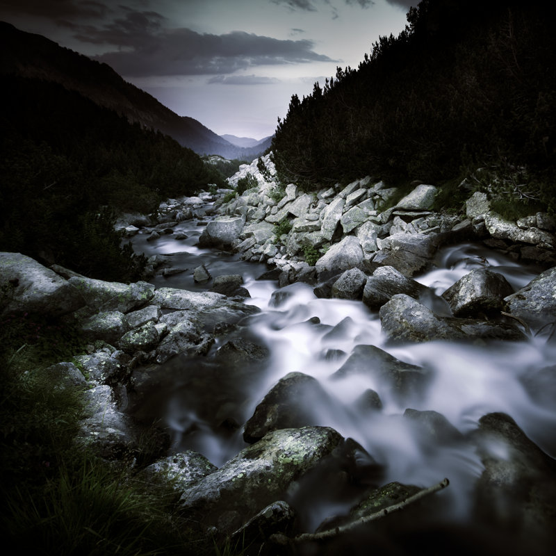 River In Mountains - Wrapped Canvas Print, 76cm H x 76cm W x 3.8cm D