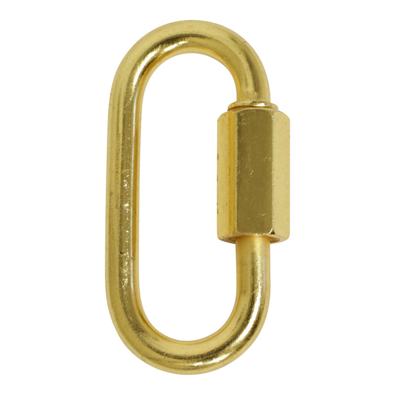 Verrouillage à vis fileté (2 pièces), Doré, H 1,93 po x l 0,91 po x P 0,2 po