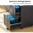 Kayeson 15.7'' Wide 2 -Drawer Mobile File Cabinet-1136724638