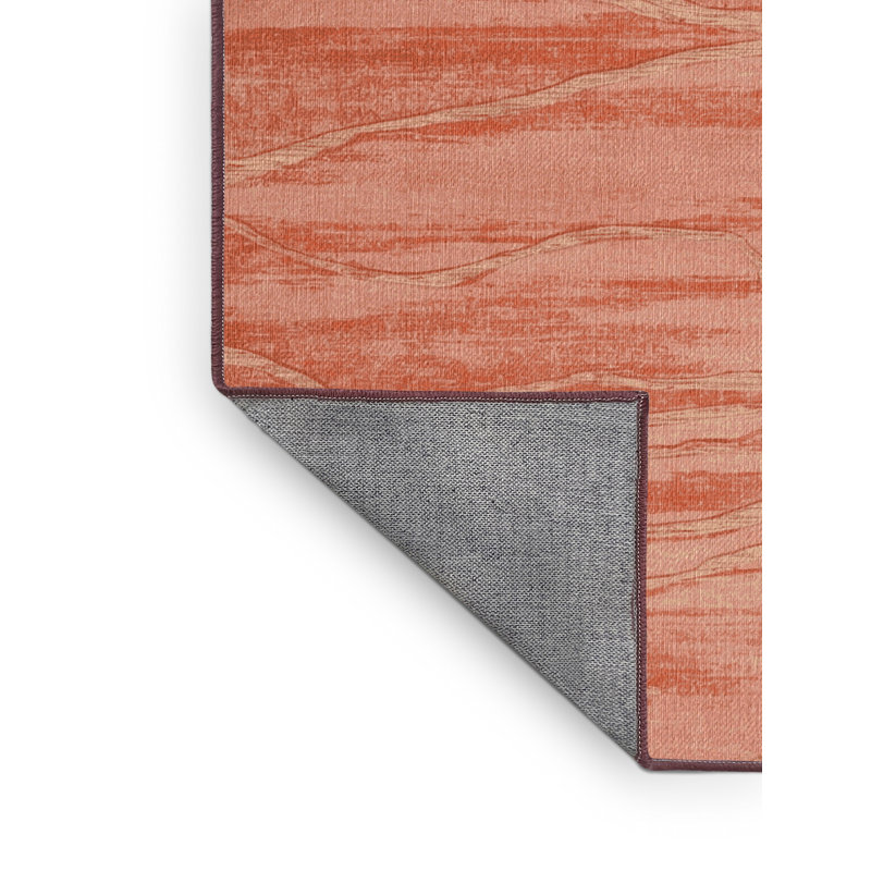 Tapis rose lavable à la machine, Rectangulaire 7 pi x 10 pi