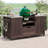 66.5" Outdoor Kitchen Island for Big Green Egg Grills, Solid Wood Outdoor Grill Cart for Tabletop Grill with Stainless Steel Top, Drawer, Compatible with Large Big Green Egg, Kamado Joe-Dark Brown-1801894710