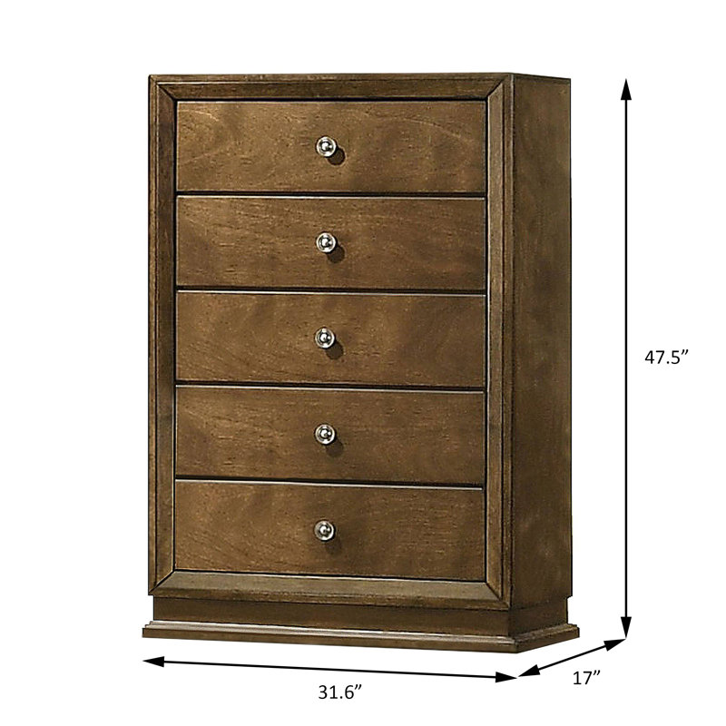 Kirkham Transitional Chest, Walnut