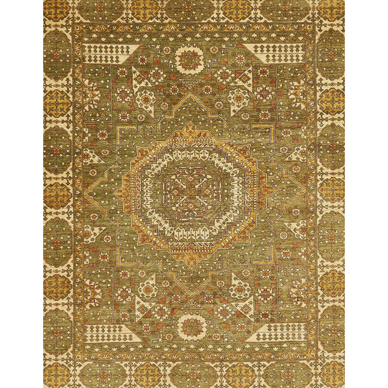 Tapis décoratif multicolore à motif abstrait, Rectangle 6 pi x 9 pi