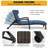 Miluse Outdoor Wicker Chaise Lounge , Cushion Included-1569663544