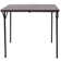 Noah 2.83' Square Plastic Folding Event Table with Carrying Handle