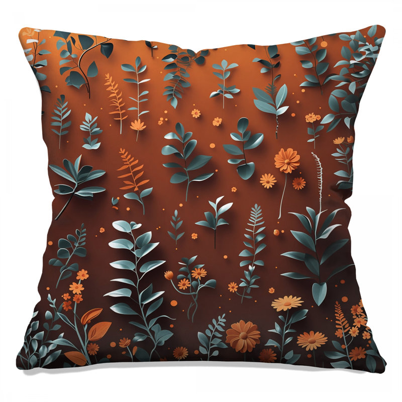 Coussin Floral, 18 po x 18 po