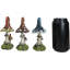 Ensemble de 3 figurines féeriques colorées Brentan