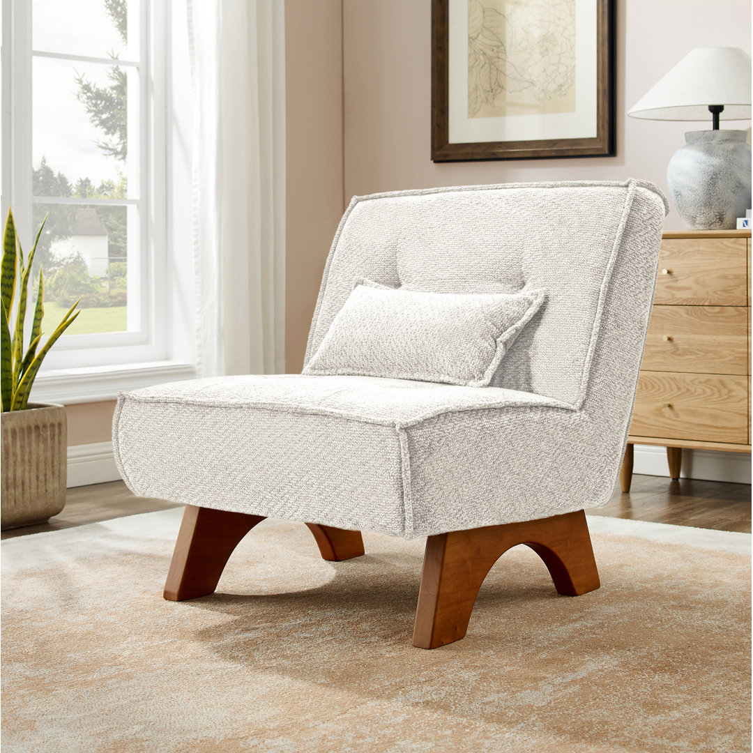 Drayk 29.5'' W Upholstered Accent Lounge Chair with Pillow George Oliver Body 