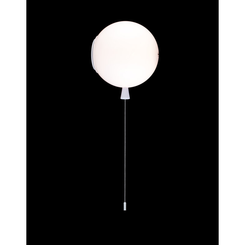 Applique murale 1 lumière en acrylique blanc