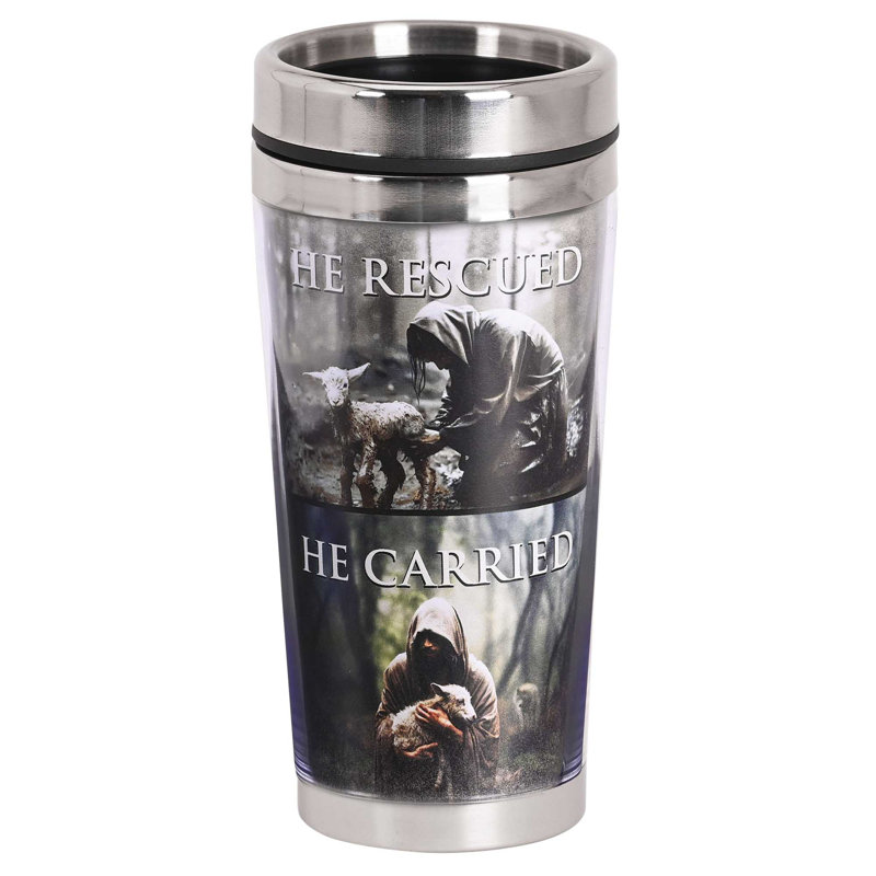Tasse de voyage He Ran Rescued Carry 16 oz