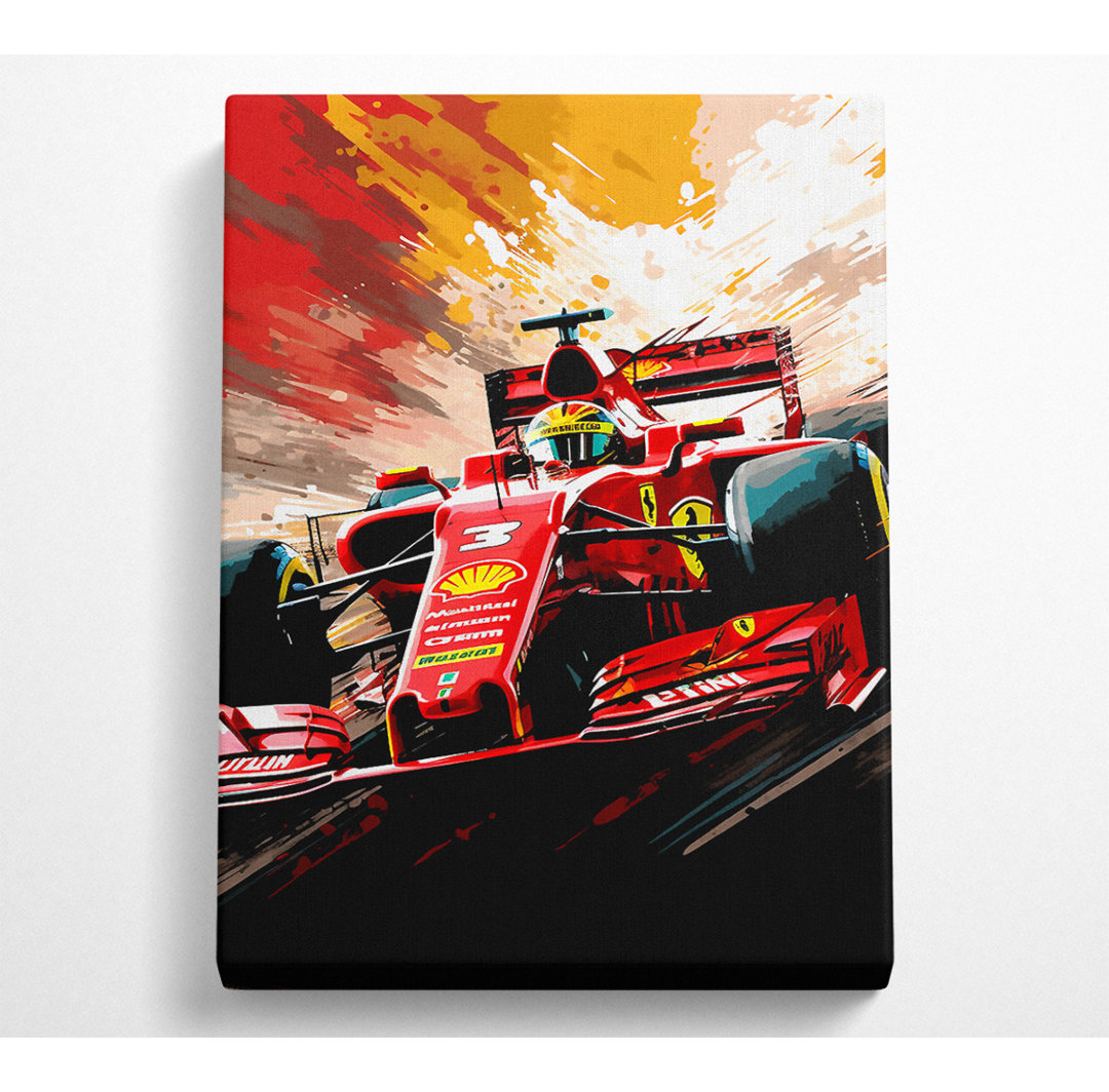 F1 Racer - Kunstdrucke auf Leinwand - Wrapped Canvas