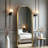 Arch Metal Framed Full Length Mirror Floor Mirror-2142220122