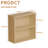 2-Tier Bookshelf Storage Shelves, 23.7 Inch Open Shelf Bookcase, Floor Standing Unit Wooden Bookcase Storage Organizer,Retro-1082592363