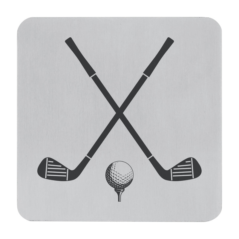 Stainless Steel Square 4 Piece Coaster Set