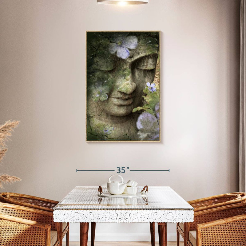 Inner Tranquility, 21" x 31", Floating Frame Natural Wood