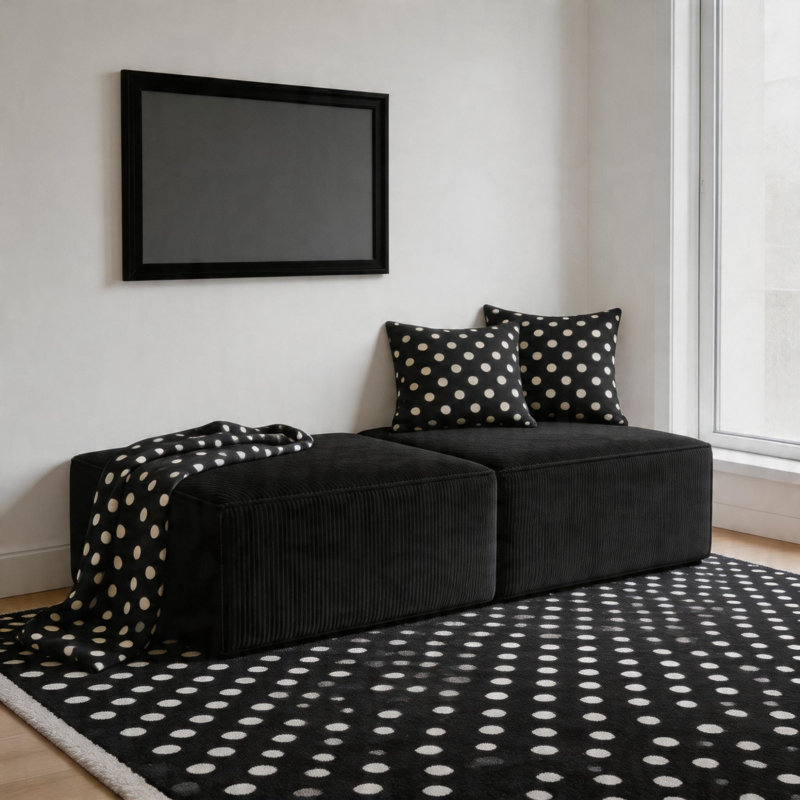 Canapé Corduroy, Black