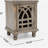 Antique Grey Wood Nightstand