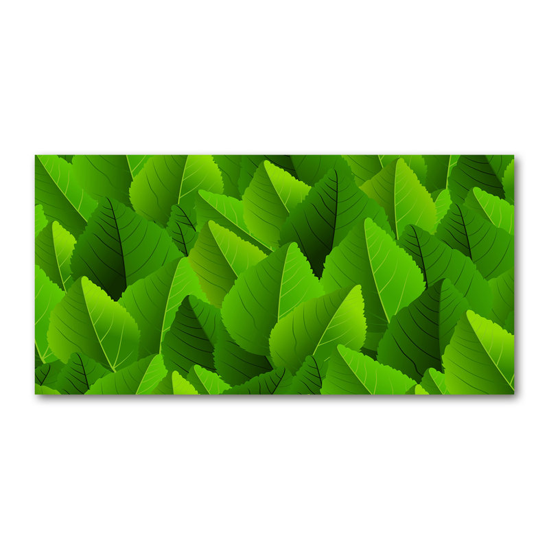 Green Leaves - Wrapped Canvas Print