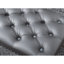 Banc capitonné en tissu avec garniture cloutée-2086375416