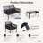Atila 4-Person Outdoor Seating Group Wicker Patio Conversation Sets with Cushions