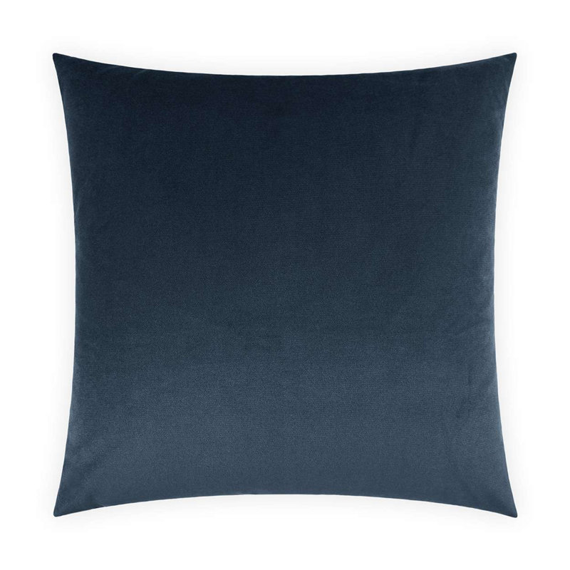 Belvedere Reversible Throw Pillow, Azure, Square 20"