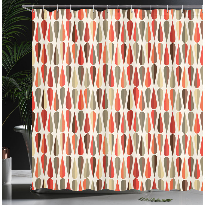 Alexander Shower Curtain with Hooks Included, 70" H x 69" W