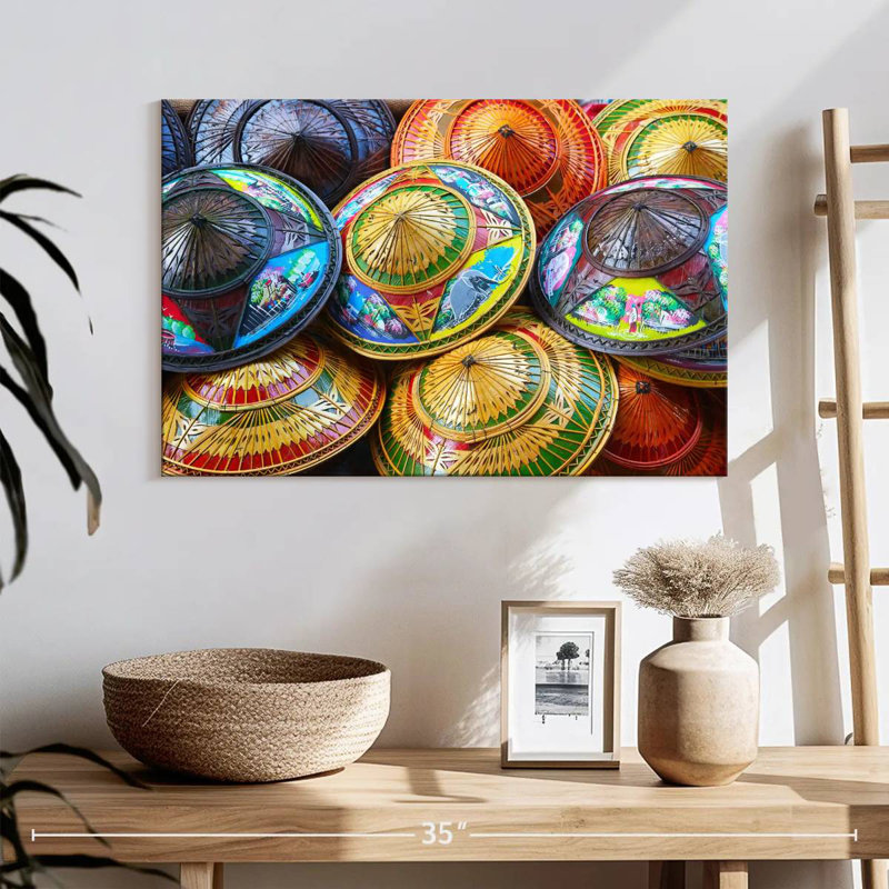 Kerner Asian Rice Hat, 16" H x 24" W