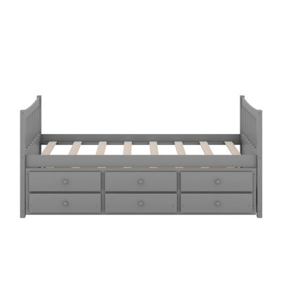 Twin Size Daybed With Drawers And Trundle