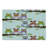 Ambesonne Owls Cutting Board Large Size Birds on Tree Branches Multicolor