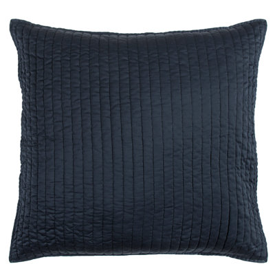 Taie décorative moderne satinée satinée soyeuse de couleur unie 27 x 27 po
